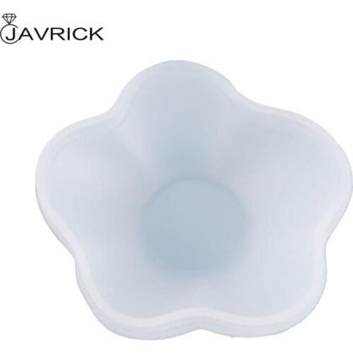 Crystal Epoxy Resin Mold Petal Plate Dish Casting Silicone Mould DIY Crafts Jewelry Decorations Making Tools