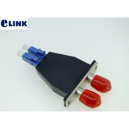 LC-ST fiber optic FM hybrid adapter duplex female to male APC UPC optic fibre connector Ftth Coupler free shipping factory ELINK