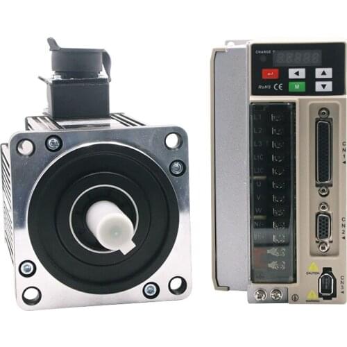 Best price 220V 1.2KW 4NM 3000RPM cnc servo motor driver kit with incremental encoder