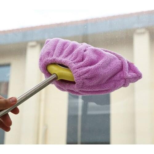 Multi Function Coral Velvet Broom Cover Cloth Floor Mop Reusable Microfiber Absorbent Mop Household Cleaning Accessories O