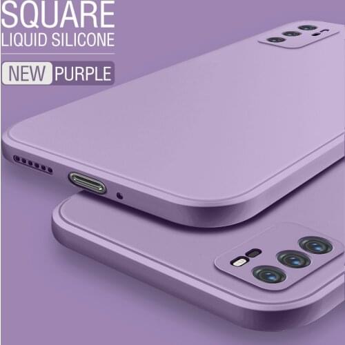 LOVECOM Square Liquid Silicone Phone Case For Huawei P40 Lite P30 P20 Pro Mate 40 30 20 Pro Honor 20 30 Soft Shockproof Cover