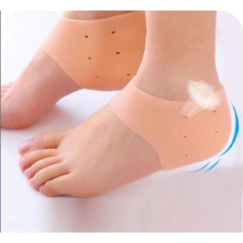 Heel Socks, Softening And Size Extension (4-5 Cm) 100 Silicone Quality Casual Hiking Relaxing Health Male-Female