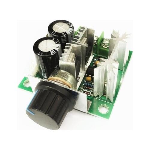 DC 12V 24V 30V 40V 13KHZ Auto PWM DC Motor Speed Regulator Governor Speed Controller Switch 10A 50V 1000uF