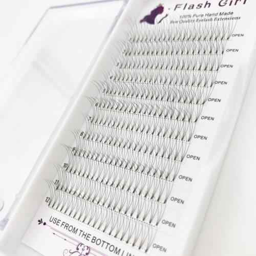 Flash Girl Eyelash Extension 3D-5D 8-15mm Mix Premade Volume Fans Eyelash Extensions Individual Lashes Makeup Tool
