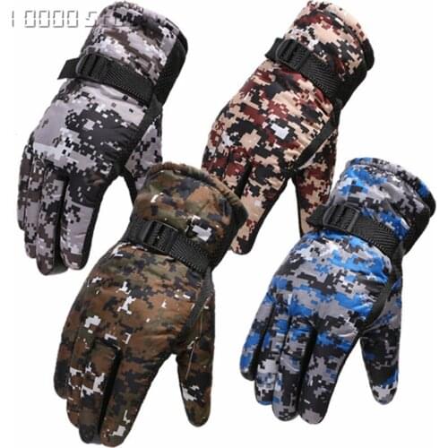 Tactical Military Men Winter Warm Gloves Anti-Slip Waterproof Thermal Heated Gloves Outdoor Hunt Hiking Fishing Ski Snow Gloves