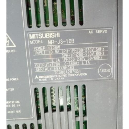 Servo pack MR-J3-10B , Used one , 90% appearance new , 3 months warranty in stock