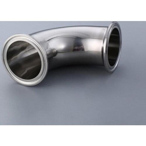 2" Tri Clamp x 51mm 2" Pipe OD SUS 316L Stainless Steel 90 Degree Elbow Sanitary Fitting Home Brew Beer Wine