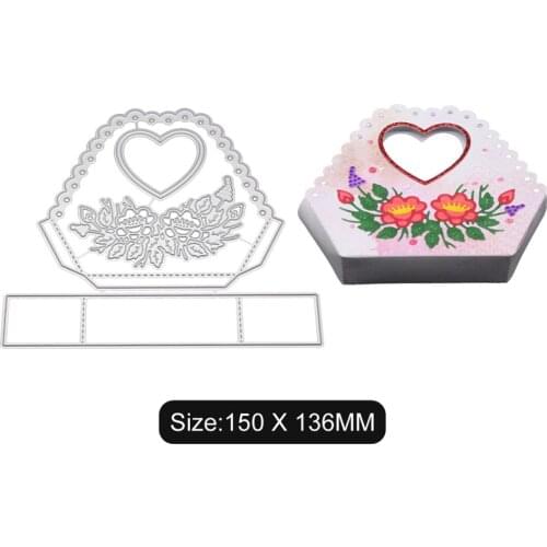 Heart shaped flower Cutting Dies for DIY scrapbooking Embossing Paper Cards making en cutting dies per muore cutting