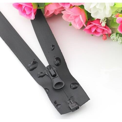 5# 15/18/20/50/55/60/65/70/75/80/85/90/95/100/120/150 open-end ECO waterproof plastic nylon zippers for garment outdoor jacket