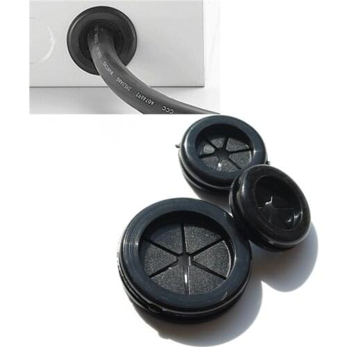 10pcs Rubber wire grommet gasket sheet 25mm flat seal o ring Dust hole plug for Electric box inlet outlet cable holder protector