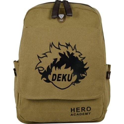2021 Anime Peripheral My Hero Academy Backpack Student School Bag Canvas Print Backpack Zipper Unisex