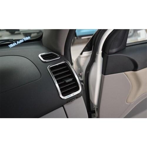 For Mitsubishi Pajero Sport Montero 2011 - 2014 ABS Air Conditioning AC Outlet Vent Kit Trim Molding Garnish 4 Piece