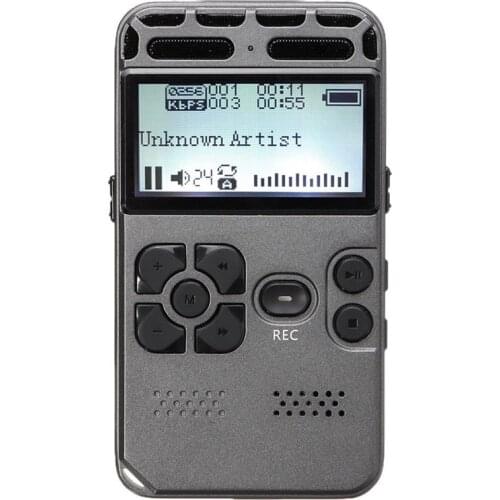 64G Rechargeable LCD Digital o Sound Voice Recorder dictaphone MP3 Player