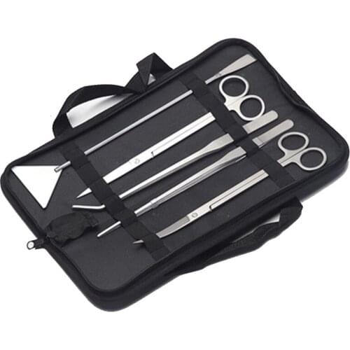 Aquarium Tools Set Plants Tweezers and Scissors Grass Stainless Steel Cleaning Tools Plants Fish Tank Accessories 4/5/6pcs/set