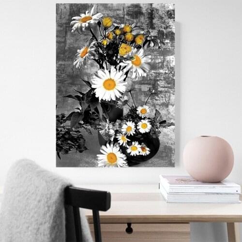 5D Diamond Embroidery Daisy Flowers Diy Diamond Painting full drill Round square Mosaic rhinestone Cross Stitch kit Decor P353
