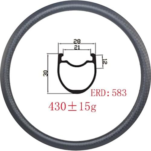 700c 30x28mm carbon rim Clincher Tubeless disc brake UD 3K 12K matte glossy 28mm width18H 20H 24H 28H 32H countrycross race bike