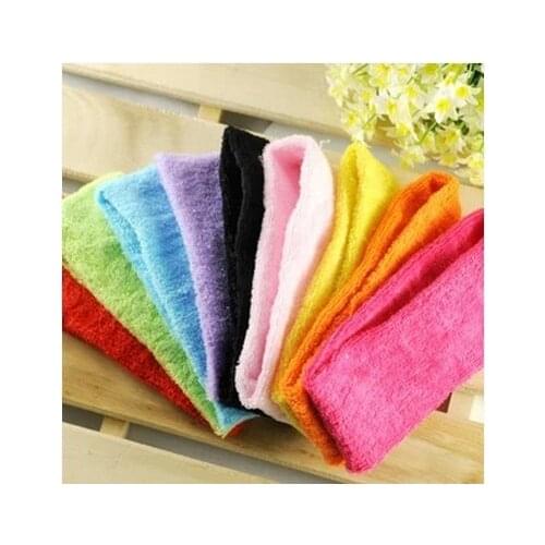 Free Shipping Wide Variety of plain hair band headband elastic headband sports yoga towel color optional