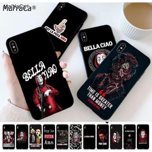 MaiYaCa Spain TV Money Heist House Paper La Casa de papel Phone Case for iPhone 11 12 pro XS MAX 8 7 6 6S Plus X 5S SE 2020 XR