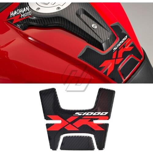 For BMW S1000XR S1000 XR Tank Pad Protector Decals 3D Carbon Look Motorcycle Sticker