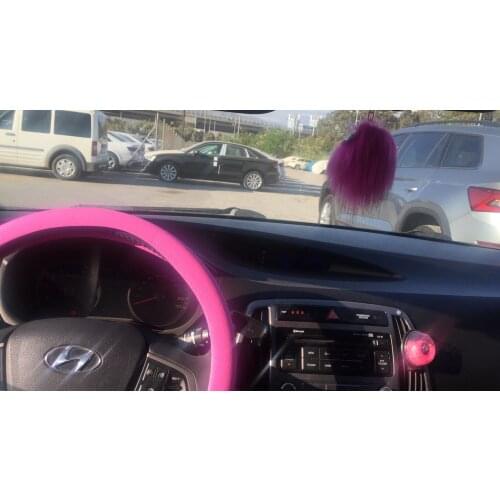 Car Styling Silicone Anti-slip Steering wheel cover For Hyundai Santa Fe 4 Grand Santa Fe Solaris 1 2 Tucson 1 2 Accessories