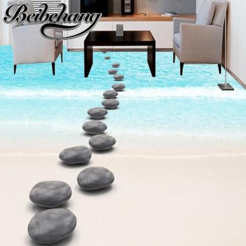 Beibehang Custom Floor Beautiful floor of Bathroom High-end 3D stone floor wall painting 3d wallpaper Photo self-adhesive floor