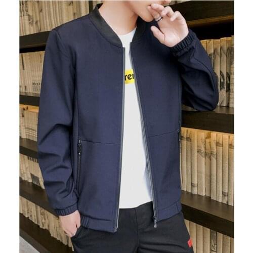 2021 Spring Autumn Men Casual Outwear Jacket Coat Hooded Windbreaker