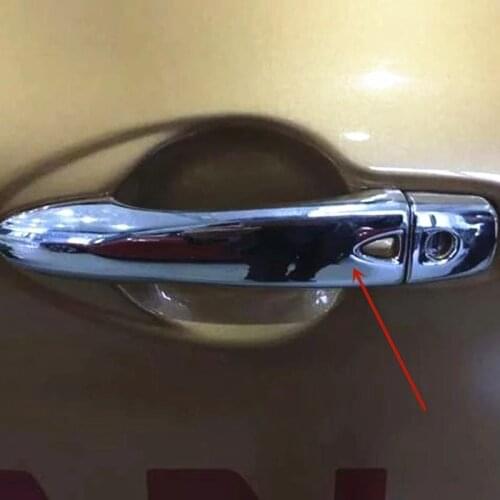 For Nissan Qashqai J11 Dualis 2014 2015 2016 2017 ABS Chrome Outside door handle external car accessories Trim 10pcs Exterior