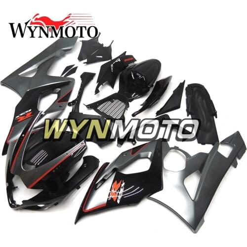 Complete Fairings Kit For GSXR1000 2005-2006 05 06 K5 Injection Fairing ABS Plastics Cowlings Frames Bodywork Black Gray Panels