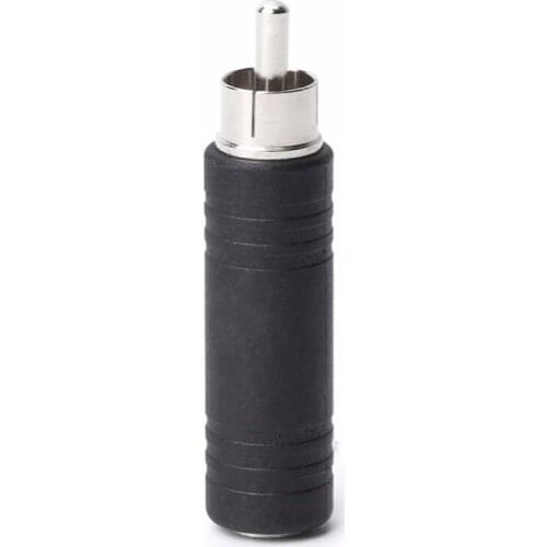 RCA Phono Plug to 6.5mm Mono Female Jack Socket Audio Cable Adapter Connector