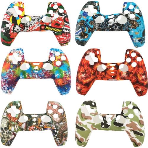 Silicone Case Cover For PS5 Controller Gamepad Anti-slip Protective Cover For PS5 Handle Joystick Protector Game Accessories
