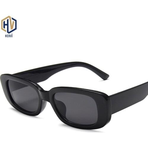 Brand Design Rectangle Sunglasses Men Black Leopard Male Sun Glasses Women 2020 Fashion Droshipping