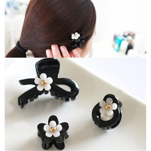 Adult Women Acrylic Mini Claws Hairpins Hair clips Flower Fashion Korean Lady Girl Head wear Accessories Wholesale Gift Office