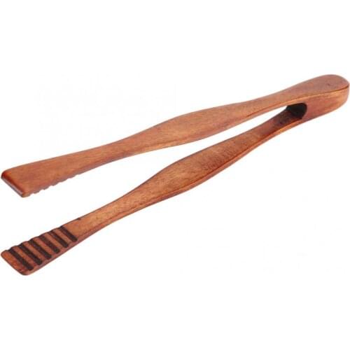 1Pc Wood Cooking Kitchen Tongs Food BBQ Tool Salad Bacon Steak Bread Cake Wooden Clip Home Kitchen Utensil