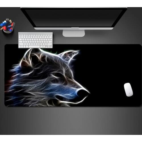 3D Laser Wolf Mouse Pad Advanced Rubber Professional Game Accessories Professional Computer Keyboard Mouse Pad Christmas Gift