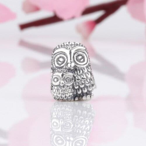 Authentic 925 Sterling Silver Bead New Creative Owl Fashion Beads Fit Original Pandora Bracelet For Women Diy Jewelry