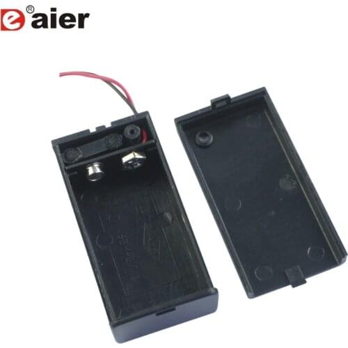 20PCS Black Plastic 9V Battery Case Holder with On/Off Switch Waterproof Cap 6 Inch Wire SBH-9V Active Guitar Pickup