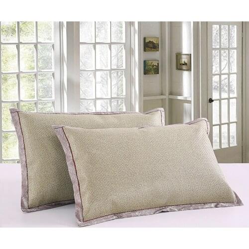 Pillowcase Summer Double-sided Ice Silk Pillowcase Cooling Bedroom Accessories Furniture Textiles Neck Pillow Case
