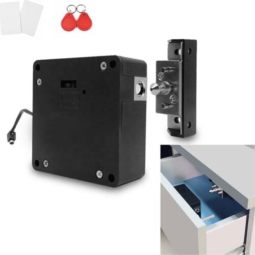Home Cabinet Lock 13.56MHZ IC Electronic Lock Easy Installation Hidden RFID Furniture Keyless Lock For Drawer Cabinet