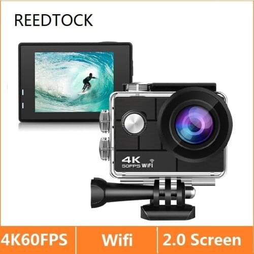 Action Camera Ultra HD 4K / 60fps WiFi 2.0" 170D EIS 4X Zoom Underwater Waterproof Helmet Video Go S8 Cam