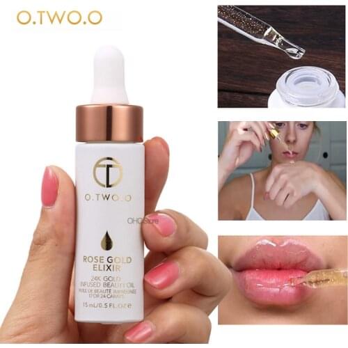 Elixir Primer Makeup Anti-aging Essential Oil Face Base 24K Gold Rich In Vitamin A&E Beauty Foundation Cosmetics O.Two.O