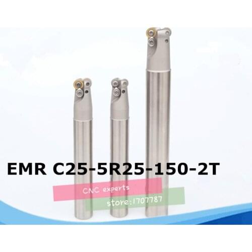 EMR C25-5R25-150 Bore Indexable Shoulder End Mill Arbor,Mill Cutting Tools, Insert of carbide inserts RPMT1003/RPMW1003