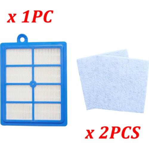 1PC Dust Hepa Filter H12 H13 + 2PCS Motor Cotton Filters for Philips Electrolux FC9172 FC9083 FC9258 FC9261 Vacuum Cleaner Parts