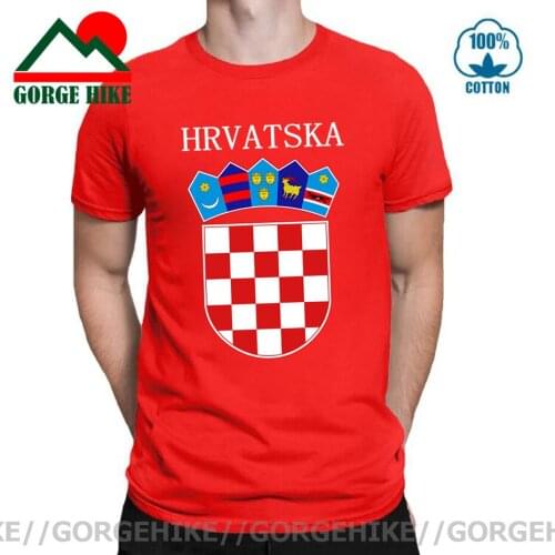GorgeHike Croatia National Pride Hrvatska T-shirt Croatian Arm of Coats T shirts men Harajuku Patriotic Country Team Tees tshirt