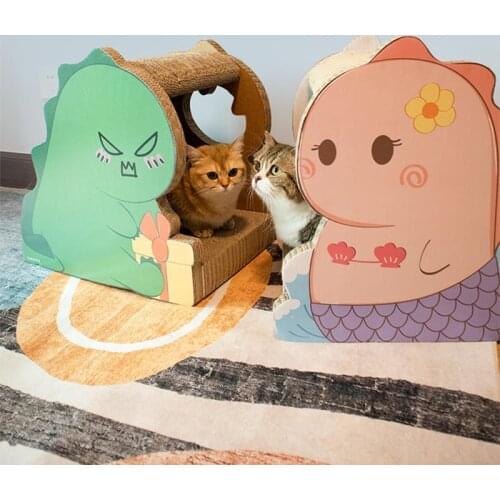 Cat Toy Cat Scratch Board Pad Bed Mat Corrugated Paper Scratcher Cats Paw Claw Grinding Scraper Pet Furniture Play Suppliers