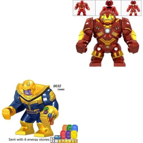 Marvel Hero Venom Destroyer Thanos Violent 8.5CM Hulk Weird Venom Night Batman Puzzle Building Block Toy