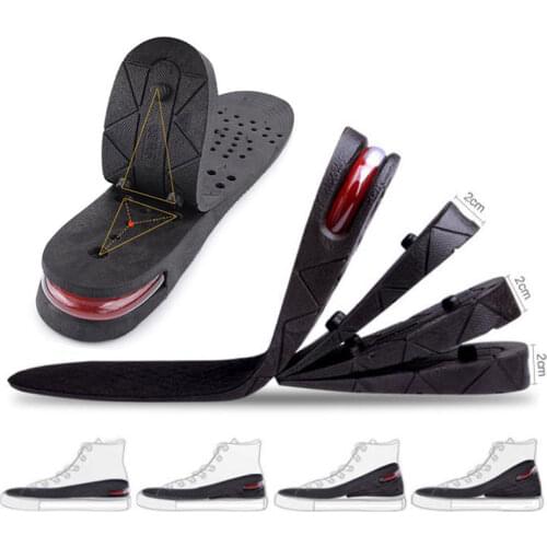 3-9cm Invisible Air Cushion Height Increase Insole Height Lift Adjustable Cut Shoe Heel Insert Taller Support Absorbent Foot Pad
