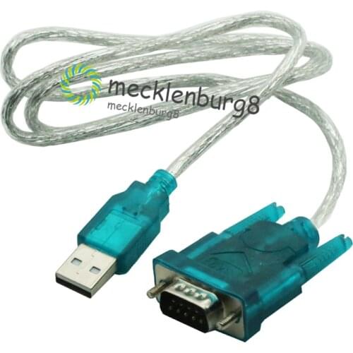 New CH340 USB to RS232 COM Port Serial 9 Pin DB9 Cable Adapter Support Windows7 For PC PDA GPS Wholesale