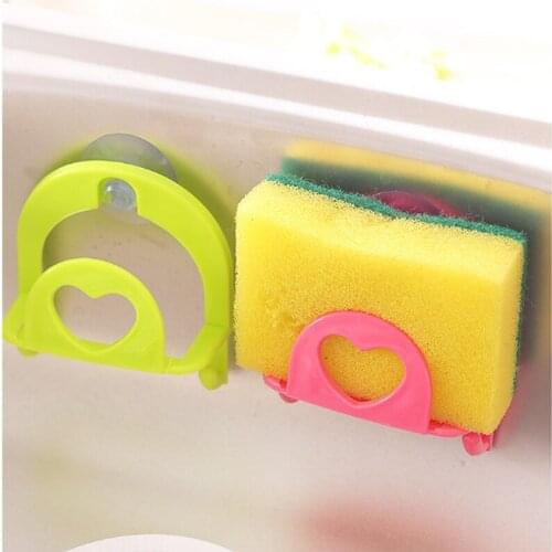 Suction Cup Sink Drain Rack Kitchen Organizer Sponge Storage Holder Kitchen Sink Soap Rack Drainer Rack Bathroom Accessories