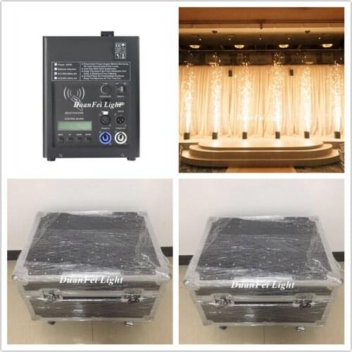 With Flycase (10pcs+20bags Powder) 500w Remote Fireworks Machine DMX Spark Fountain Cold Pyrotechnics Stage Effects