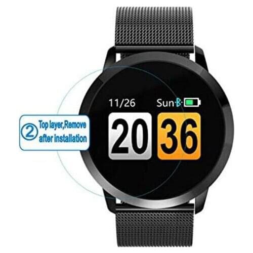 Smartwatch Tempered Glass Protective Film Ultra Clear Guard For Q8 Smart Watch Toughened LCD Display Screen Protector Cover